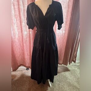 Navy Maxi Anthropology Dress